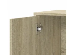 Aparadores 2 piezas roble sonoma 60x31x70 cm madera de ingeniería