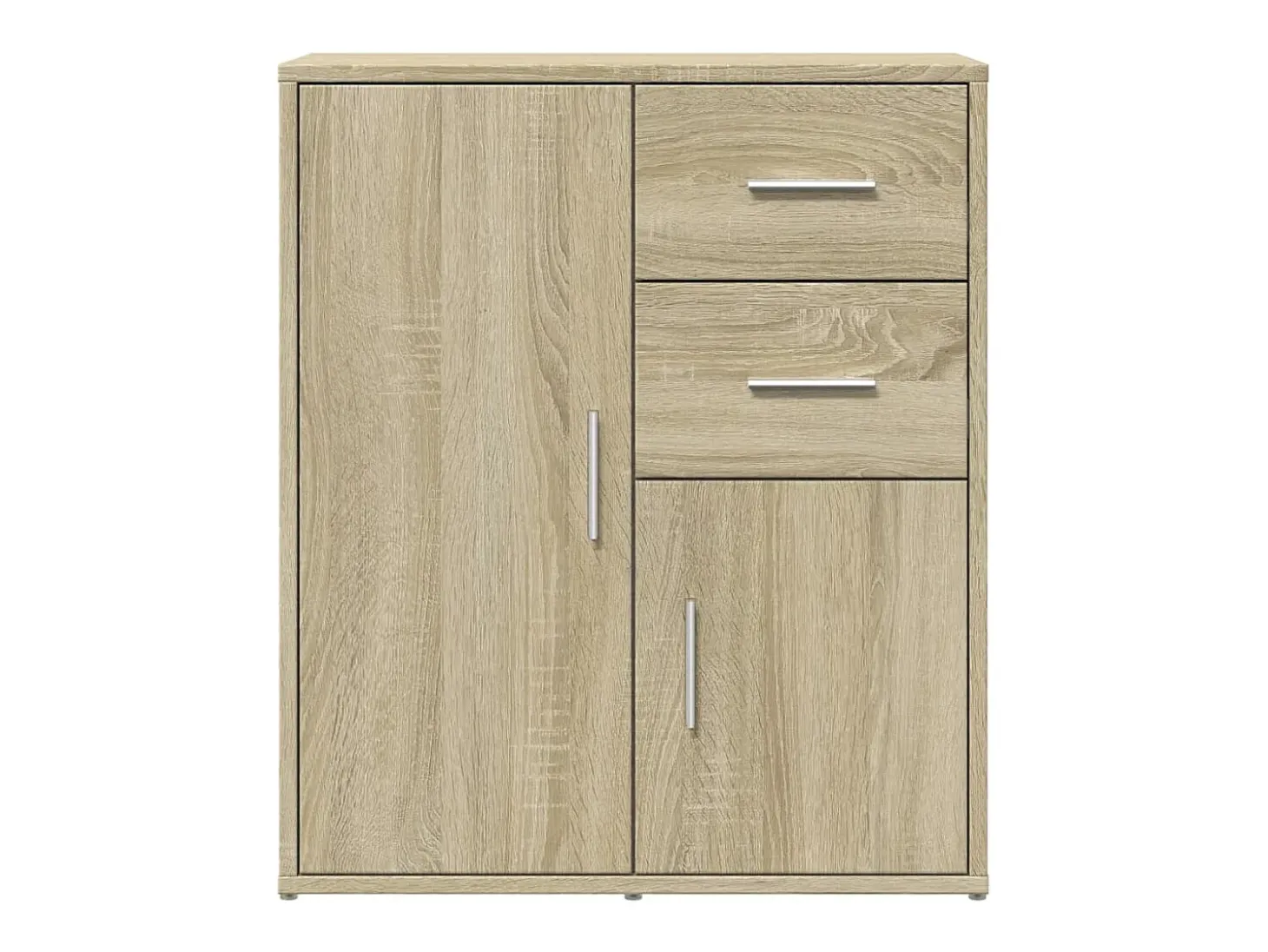 Aparadores 2 piezas roble sonoma 60x31x70 cm madera de ingeniería