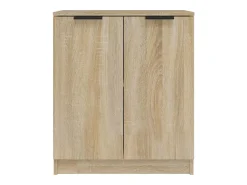 Aparadores 2 piezas Roble Sonoma 60x30x70 cm Madera de ingeniería