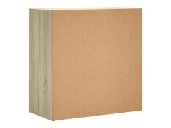 Aparadores 2 piezas roble sonoma 79x38x80 cm madera de ingeniería