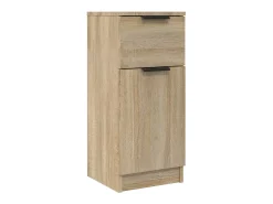 Aparadores 2 piezas Roble Sonoma 30x30x70 cm Madera de ingeniería