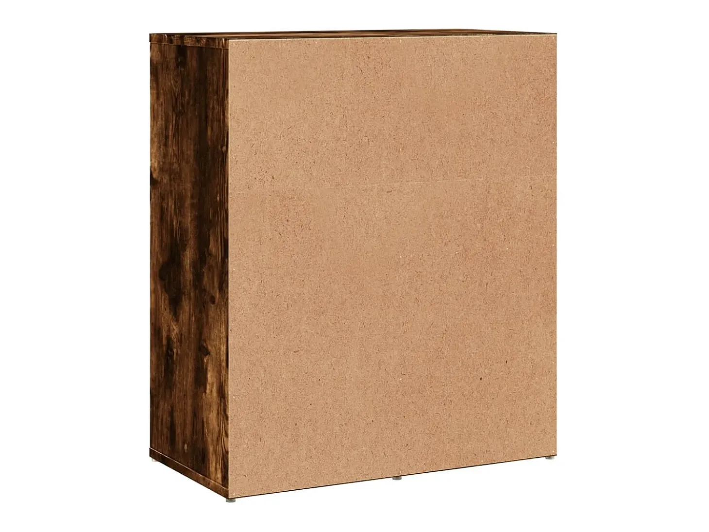 Aparadores 2 piezas roble ahumado 60x31x70 cm madera de ingeniería