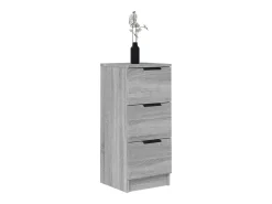 Aparadores 2 piezas Sonoma gris 30x30x70 cm Madera de ingeniería