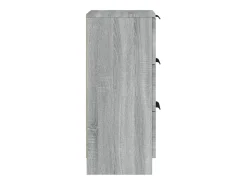 Aparadores 2 piezas Sonoma gris 30x30x70 cm Madera de ingeniería
