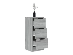 Aparadores 2 piezas Sonoma gris 30x30x70 cm Madera de ingeniería