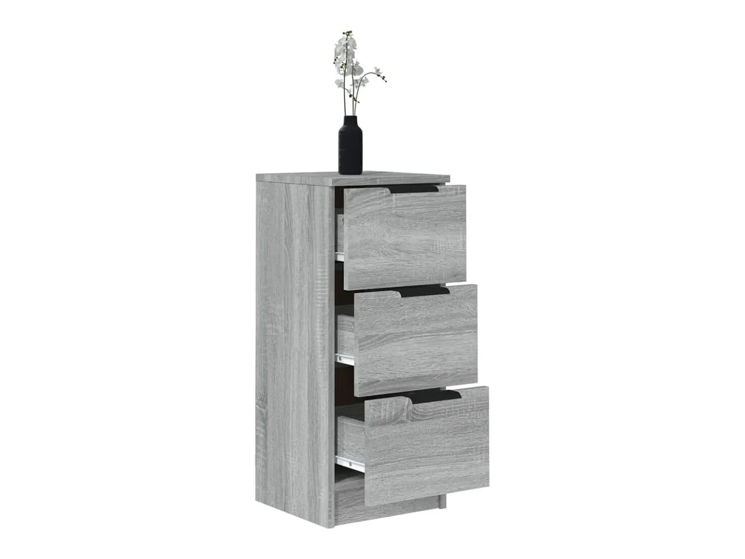 Aparadores 2 piezas Sonoma gris 30x30x70 cm Madera de ingeniería