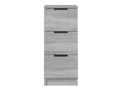 Aparadores 2 piezas Sonoma gris 30x30x70 cm Madera de ingeniería