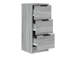 Aparadores 2 piezas Sonoma gris 30x30x70 cm Madera de ingeniería