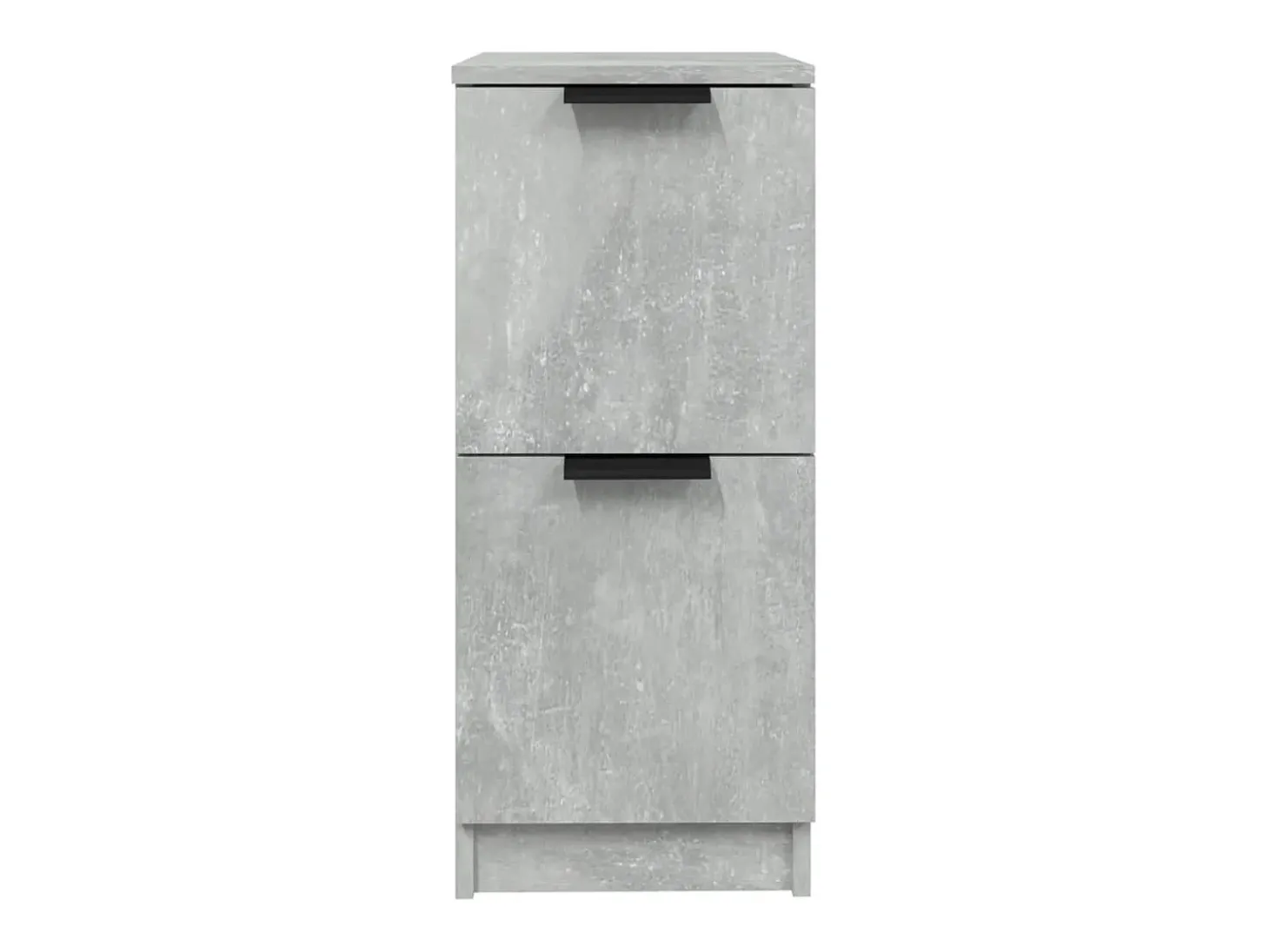 Aparadores 2 uds Gris hormigón 30x30x70 cm Madera de ingeniería