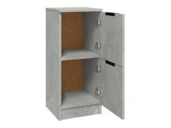 Aparadores 2 uds Gris hormigón 30x30x70 cm Madera de ingeniería
