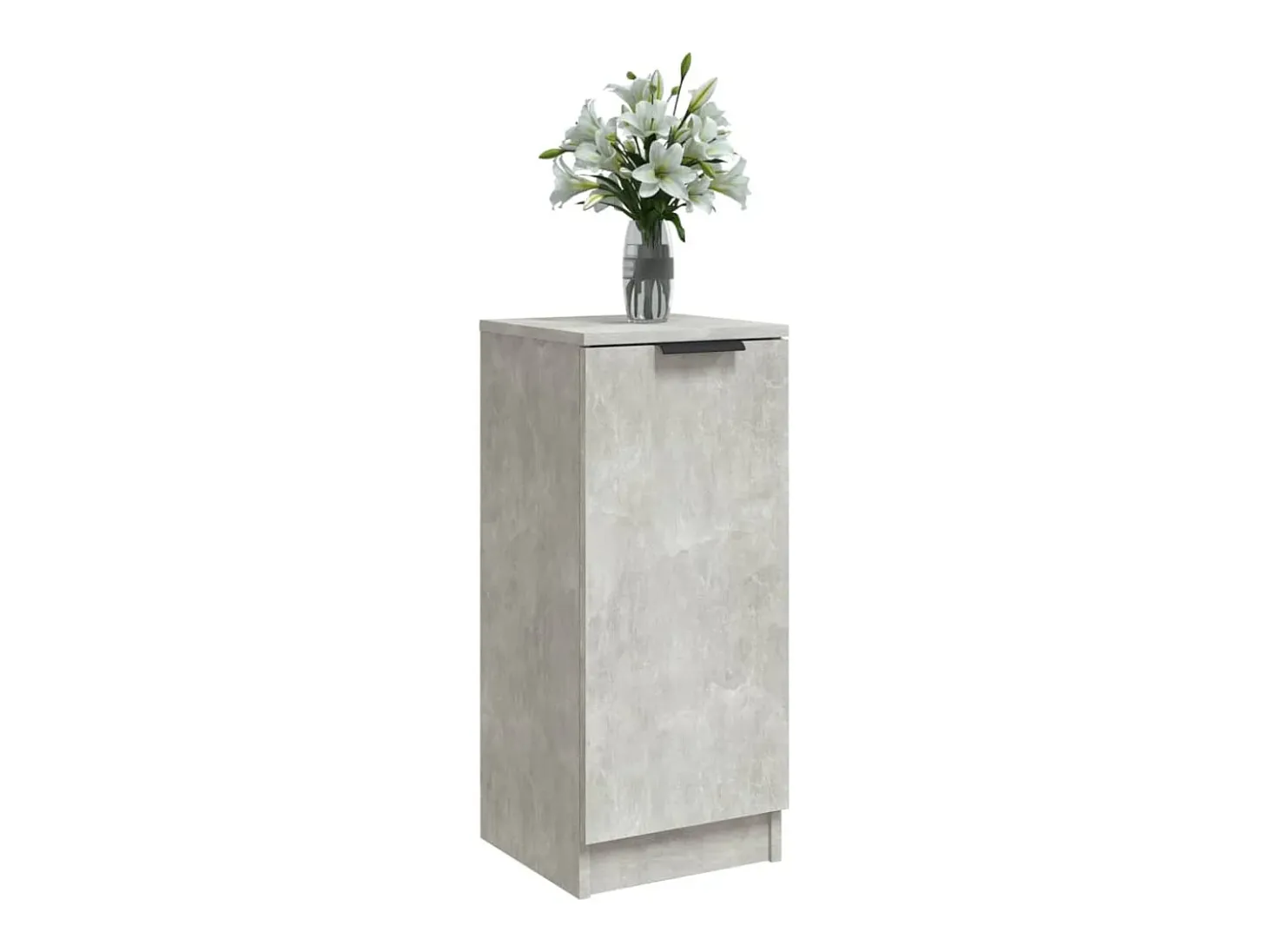 Aparadores 2 uds Gris Hormigón 30x30x70 cm Madera de ingeniería
