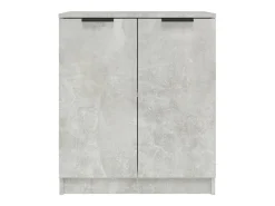 Aparadores 2 uds Gris hormigón 60x30x70 cm Madera de ingeniería