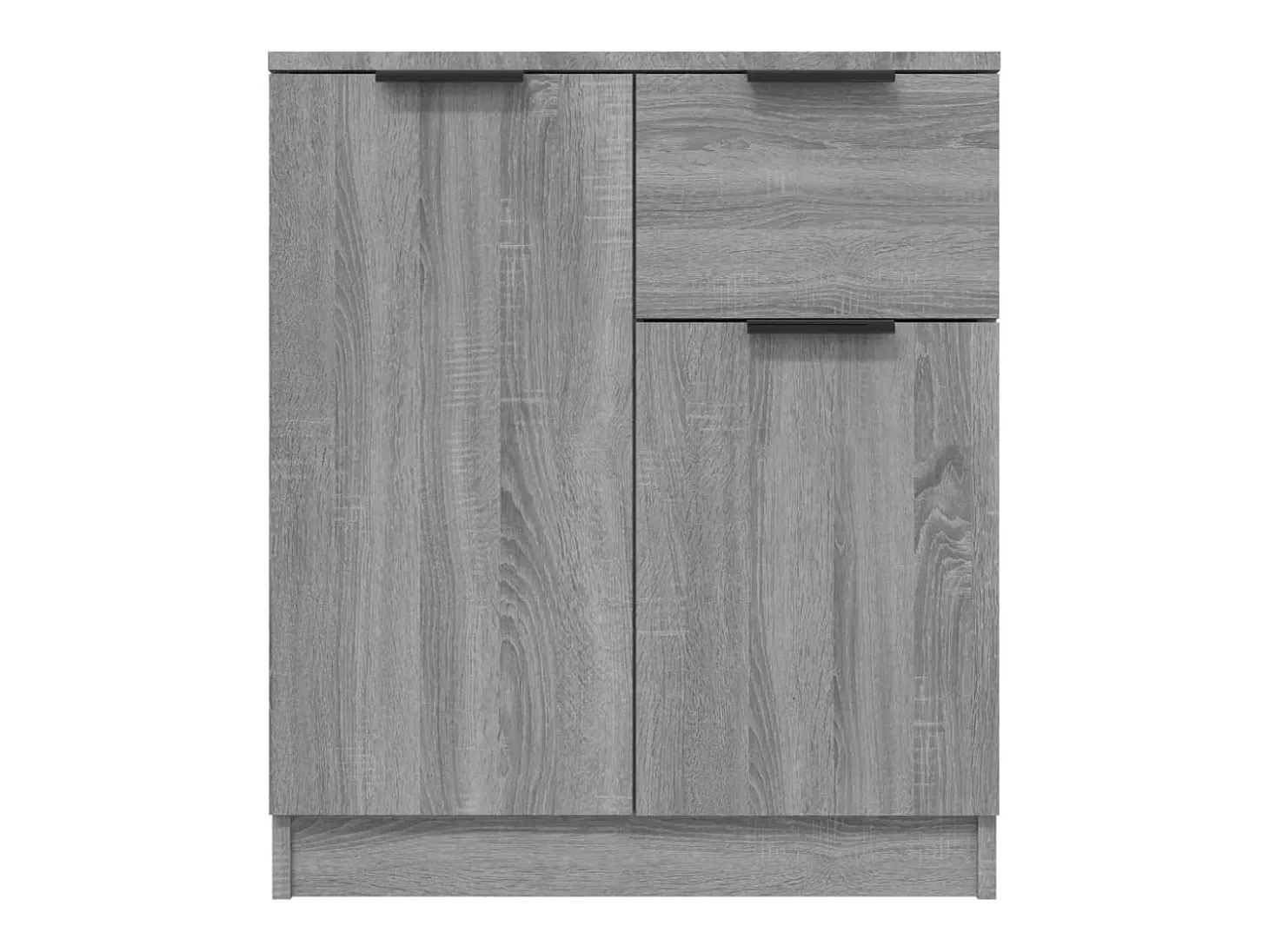 Aparadores 2 uds madera contrachapada gris Sonoma 60x30x70 cm