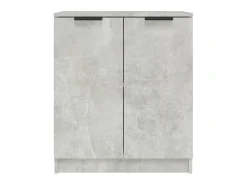 Aparadores 2 uds madera contrachapada gris hormigón 60x30x70 cm ES72553