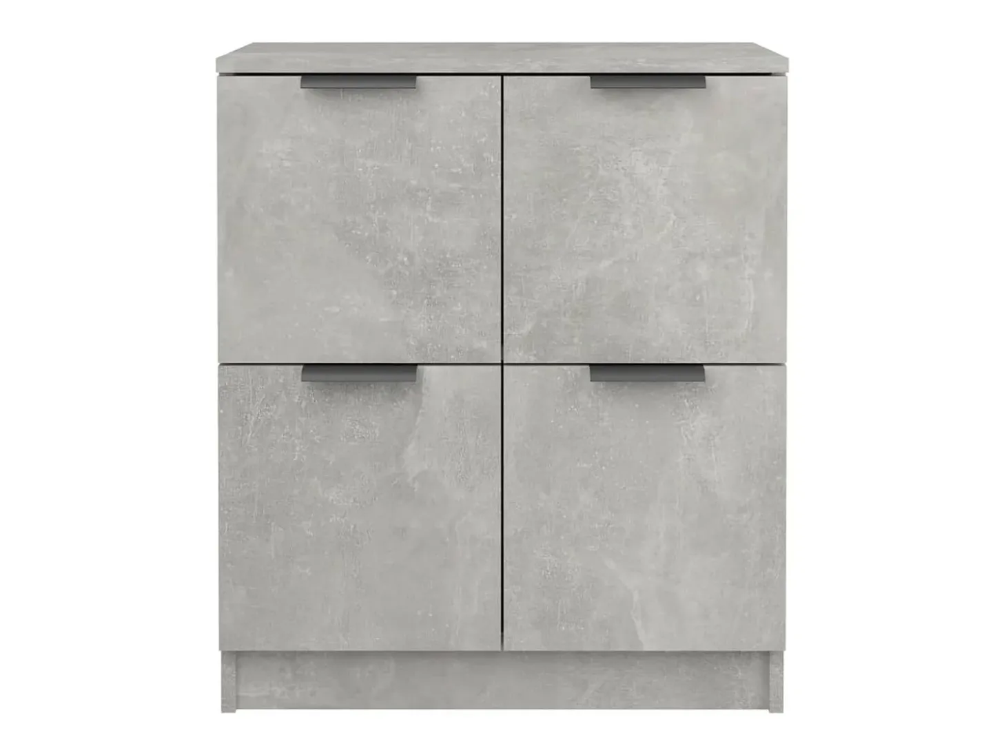 Aparadores 2 uds madera contrachapada gris hormigón 60x30x70 cm ES82167