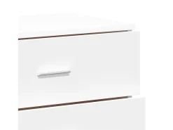 Aparadores 3 uds madera contrachapada blanco