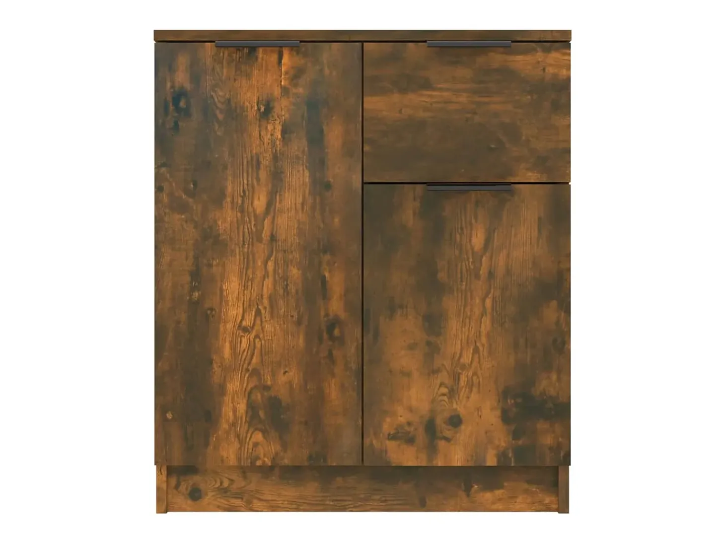 Aparadores 2 uds madera contrachapada roble ahumado 60x30x70 cm