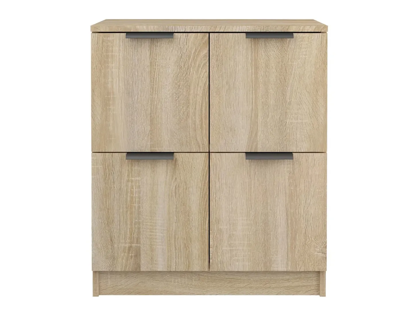 Aparadores 2 uds madera contrachapada roble Sonoma 60x30x70 cm ES84991