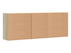 Aparadores 3 uds madera contrachapada color roble sonoma
