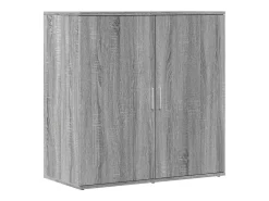 Aparadores 2 uds madera de ingeniería gris Sonoma 79x38x80 cm ES805512
