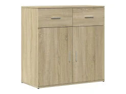 Aparadores 2 uds madera de ingeniería roble Sonoma 79x38x80 cm ES120401