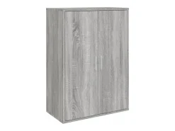 Aparadores 2 uds madera de ingeniería gris Sonoma 60x31x84 cm