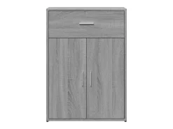 Aparadores 2 uds madera de ingeniería gris Sonoma 60x30x84 cm ES829023