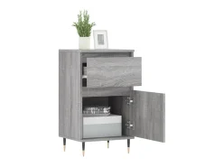 Aparadores 2 uds madera de ingeniería gris Sonoma 40x35x70 cm ES43906