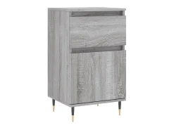 Aparadores 2 uds madera de ingeniería gris Sonoma 40x35x70 cm ES43906