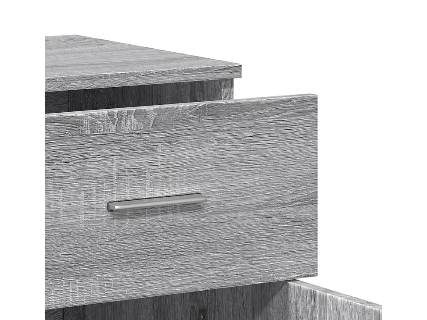 Aparadores 2 uds madera de ingeniería gris Sonoma 79x38x80 cm