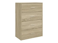 Aparadores 2 uds madera de ingeniería roble Sonoma 60x31x84 cm