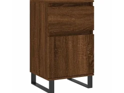 Aparadores 2 uds madera de ingeniería marrón roble 40x35x70 cm ES52204