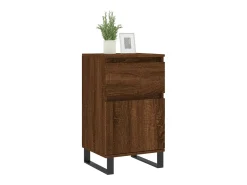Aparadores 2 uds madera de ingeniería marrón roble 40x35x70 cm ES52204