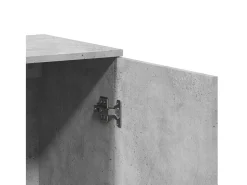 Aparadores 2 uds madera de ingeniería gris hormigón 79x38x80 cm