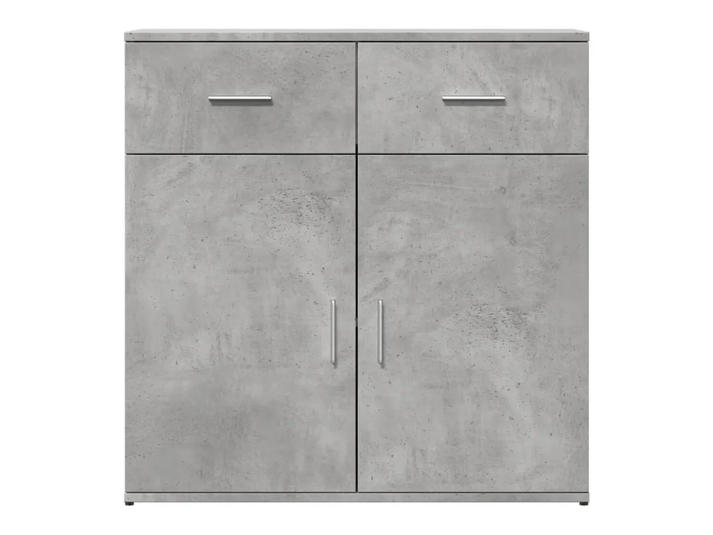 Aparadores 2 uds madera de ingeniería gris hormigón 79x38x80 cm