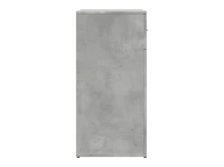 Aparadores 2 uds madera de ingeniería gris hormigón 79x38x80 cm