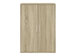 Aparadores 2 uds madera de ingeniería roble Sonoma 60x31x84 cm