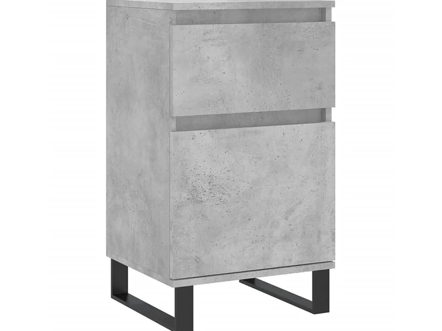 Aparadores 2 uds madera de ingeniería gris hormigón 40x35x70 cm ES16655