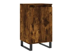 Aparadores 2 uds madera de ingeniería roble ahumado 40x35x70 cm ES84590