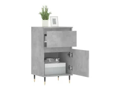 Aparadores 2 uds madera de ingeniería gris hormigón 40x35x70 cm ES62578