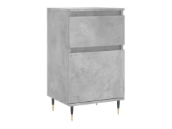 Aparadores 2 uds madera de ingeniería gris hormigón 40x35x70 cm ES62578