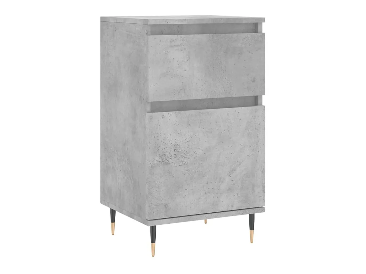 Aparadores 2 uds madera de ingeniería gris hormigón 40x35x70 cm ES62578