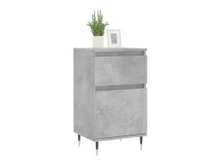 Aparadores 2 uds madera de ingeniería gris hormigón 40x35x70 cm ES62578
