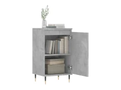 Aparadores 2 uds madera de ingeniería gris hormigón 40x35x70 cm ES69451