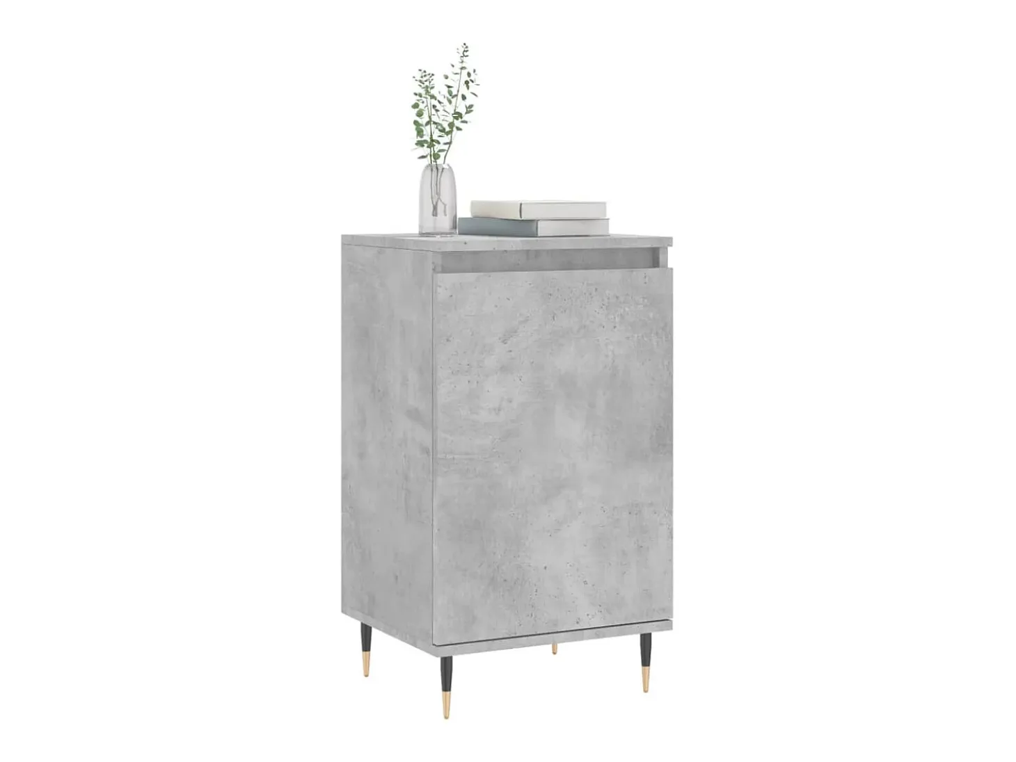Aparadores 2 uds madera de ingeniería gris hormigón 40x35x70 cm ES69451