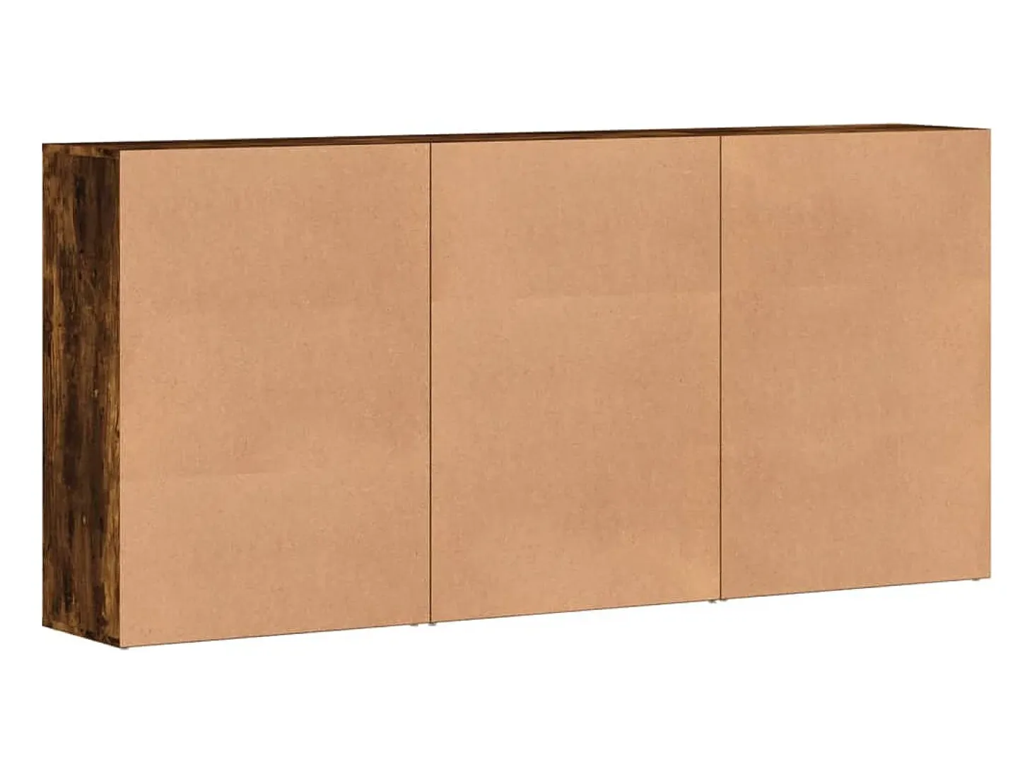 Aparadores 3 uds madera de ingeniería roble ahumado 60x31x84 cm