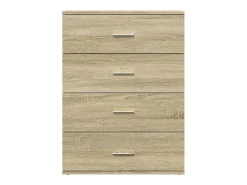 Aparadores 2 uds madera de ingeniería roble Sonoma 60x39x80 cm