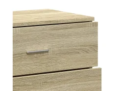 Aparadores 2 uds madera de ingeniería roble Sonoma 60x39x80 cm