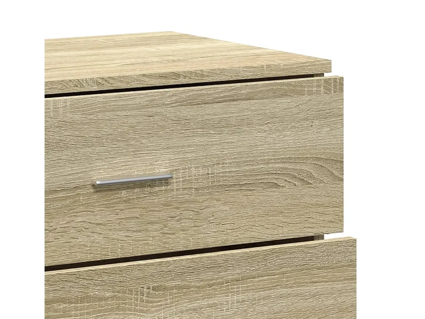 Aparadores 2 uds madera de ingeniería roble Sonoma 60x39x80 cm
