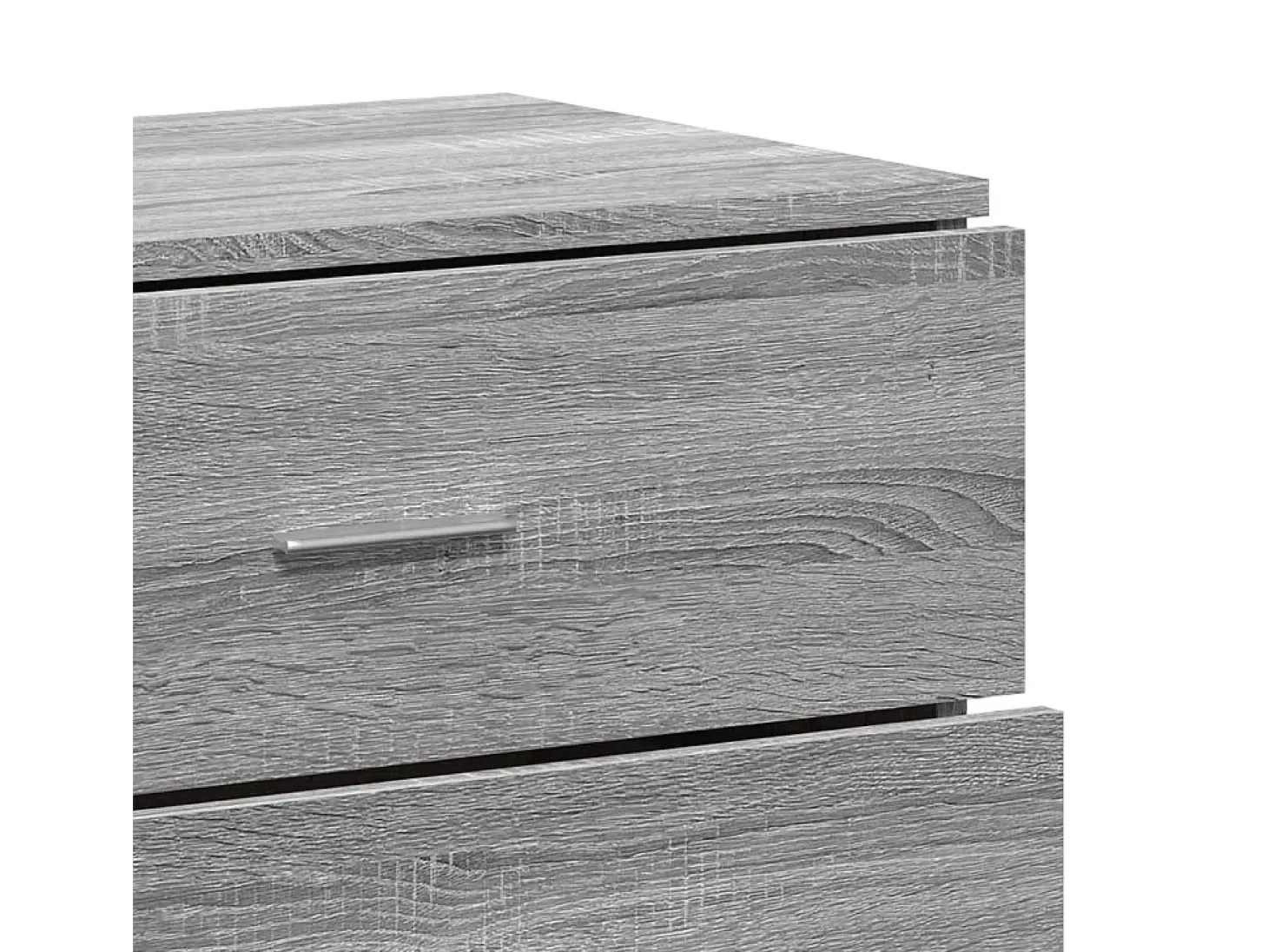 Aparadores 2 uds madera de ingeniería gris Sonoma 60x39x80 cm